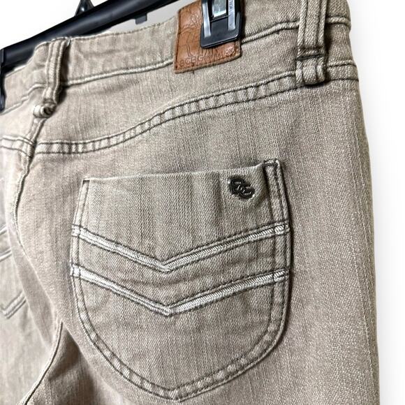 BCBGeneration taupe brown boot cut jeans size 31 5 pocket - Picture 5 of 7